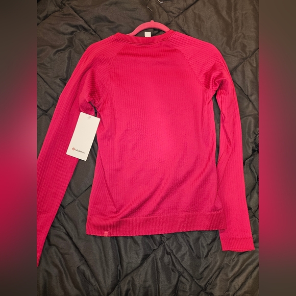 NWT Lululemon Rest Less Pullover Long Sleeve Top - Pink - Picture 6 of 8